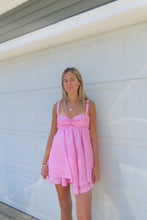 Load image into Gallery viewer, Blush Bow Back Mini Dress - Juniper