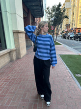 Load image into Gallery viewer, Purple Striped Sweater
