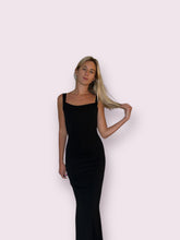 Load image into Gallery viewer, Black Maxi Open Back Dress