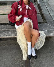 Load image into Gallery viewer, Burgundy Leather Jacket