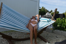 Load image into Gallery viewer, Solid Pink Floral Bikini Set