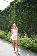 Load image into Gallery viewer, Coastal Mosaic Strapless Mini Dress