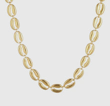 Load image into Gallery viewer, Golden Cowrie Shell Necklace