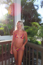 Load image into Gallery viewer, Sunset Hibiscus Reversible Bikini Set
