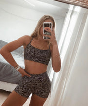 Load image into Gallery viewer, Biker Shorts and Croptop Set - Juniper