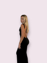 Load image into Gallery viewer, Black Maxi Open Back Dress