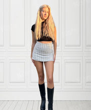 Load image into Gallery viewer, Grey Knit High Waisted Skort