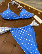 Load image into Gallery viewer, Azure Dot Reversible Bikini Set - Juniper