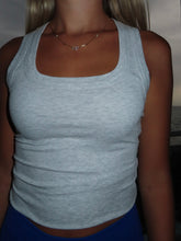 Load image into Gallery viewer, The Essential Grey Ribbed Tank Top
