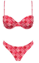 Load image into Gallery viewer, Cherry Crush Plaid Bikini Set - Juniper