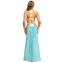 Load image into Gallery viewer, Golden Goddess Costume Set – Blue & Gold