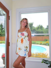 Load image into Gallery viewer, Sweet Print Mini Dresses Fashion Loose Sleeveless Backless Dress