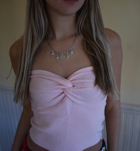 Load image into Gallery viewer, Twisted Knit Tube Top - Juniper