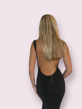 Load image into Gallery viewer, Black Maxi Open Back Dress