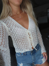 Load image into Gallery viewer, White Knit Cardigan