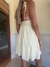 Load image into Gallery viewer, Lemon Breeze Tiered Mini Dress