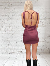 Load image into Gallery viewer, Brown Mini Sleeveless Dress