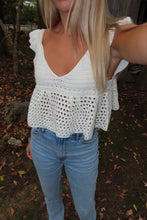Load image into Gallery viewer, Seaside Serenity Crochet Top