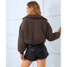 Load image into Gallery viewer, Cropped Puffer Coat