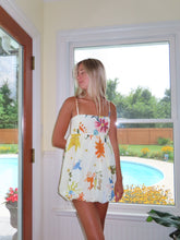 Load image into Gallery viewer, Sweet Print Mini Dresses Fashion Loose Sleeveless Backless Dress