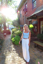 Load image into Gallery viewer, Coastal Breeze White Linen Pants