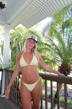 Load image into Gallery viewer, Golden Hour Textured Triangle Bikini Set - Juniper