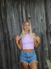 Load image into Gallery viewer, Lilac Side Cutout Tank - Juniper