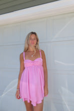 Load image into Gallery viewer, Blush Bow Back Mini Dress - Juniper