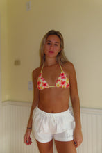 Load image into Gallery viewer, Breezy Linen White Drawstring Shorts