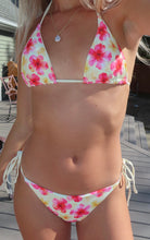 Load image into Gallery viewer, Sunlit Hibiscus Triangle Bikini Set - Juniper