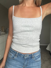 Load image into Gallery viewer, Grey Ribbed Essential Tank - Juniper