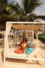 Load image into Gallery viewer, Golden Hour Textured Triangle Bikini Set