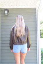 Load image into Gallery viewer, Mocha Muse Faux Leather Jacket