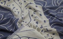 Load image into Gallery viewer, Ocean Whale Abstract Beach Towel