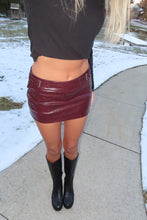 Load image into Gallery viewer, Burgundy Mini Skort