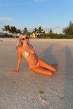 Load image into Gallery viewer, Sunset Bloom Beaded Triangle Bikini Set