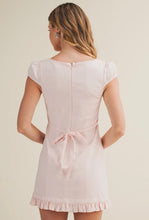 Load image into Gallery viewer, Blush Lace Trim Mini Dress - Juniper