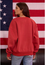 Load image into Gallery viewer, PREORDER red America Graphic Crewneck Sweatshirt