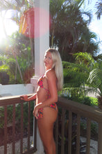 Load image into Gallery viewer, Sunset Hibiscus Reversible Bikini Set