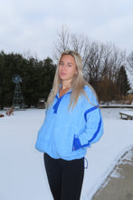 Load image into Gallery viewer, Sky Blue Half-Zip Sherpa Pullover