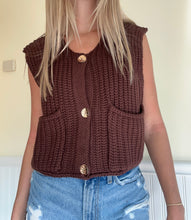 Load image into Gallery viewer, Simply Brown Sweater Vest