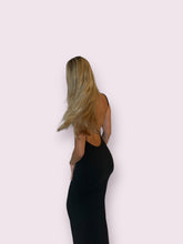 Load image into Gallery viewer, Black Maxi Open Back Dress