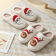 Load image into Gallery viewer, Christmas Gingerbread, Raindeer, Santa Slippers