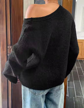 Load image into Gallery viewer, Serenity Off-Shoulder Knit Sweater