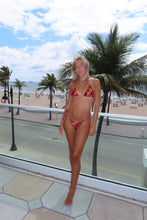 Load image into Gallery viewer, Sunset Hibiscus Reversible Bikini Set - Juniper