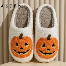 Load image into Gallery viewer, Halloween Pumpkin Slippers