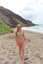 Load image into Gallery viewer, Green Ribbed Halter Bikini Set - Juniper
