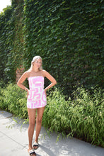 Load image into Gallery viewer, Coastal Mosaic Strapless Mini Dress