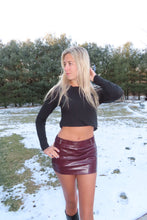 Load image into Gallery viewer, Burgundy Mini Skort
