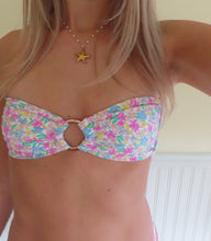 Load image into Gallery viewer, Garden Glow Floral Bandeau Bikini Set - Juniper